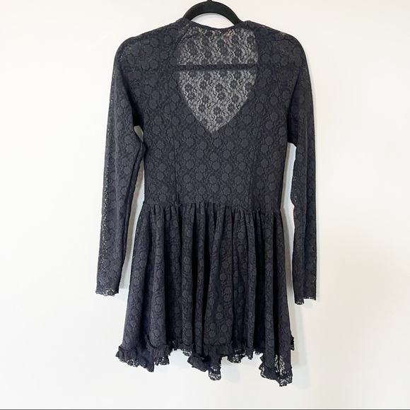 Intimately free people look both ways lace sheer mini dress large - Picture 3 of 9